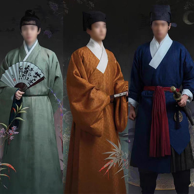 明制影视剧古装少爷服男大臣服公子侍卫服武侠男剑客侠客演出服装