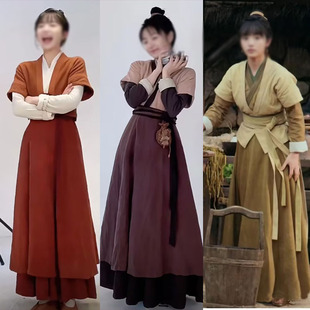 村姑丫鬟棉麻服明朝宫女侍女同款宋朝明朝魏晋风汉服