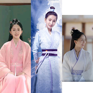 影视剧将军家 女交领汉服仙女裙绣花小姐演出服 小娘子沈锦同款