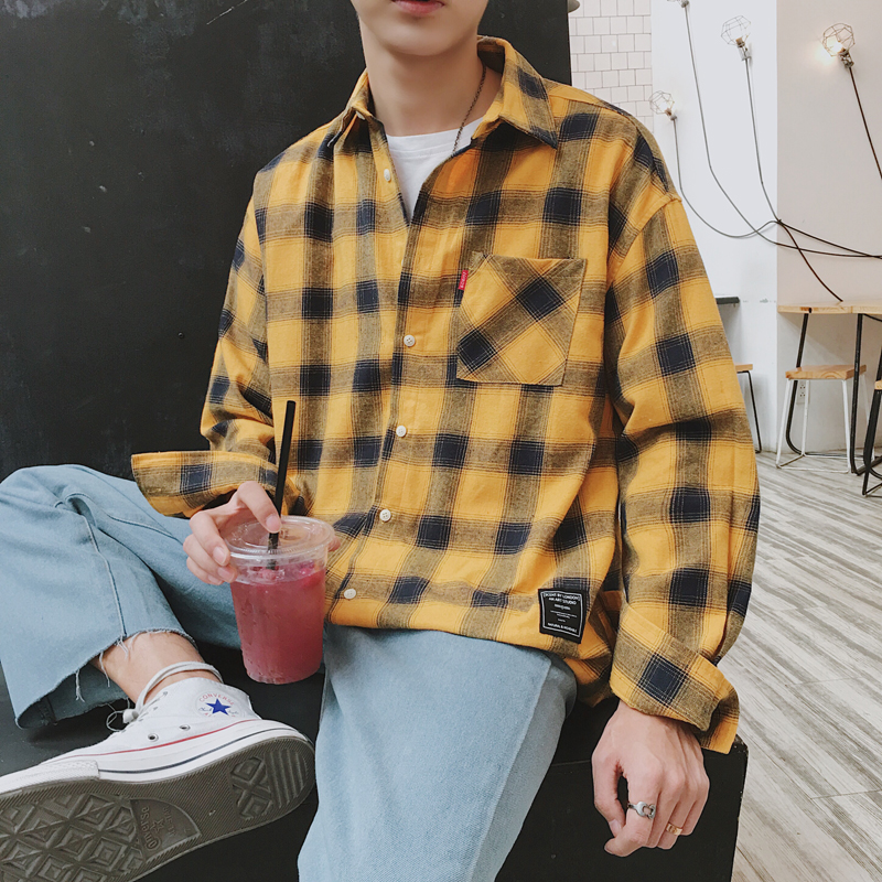 Ïļ¾ÄÐÊ¿³ÄÉÀ¸ñ×Ó³ÄÒ³¤ÐäÍâÌ׺«°æ³±Á÷»ÆÉ«ÎÄÒÕÇàÉÙÄê¸Û·çÔËÞ·ç