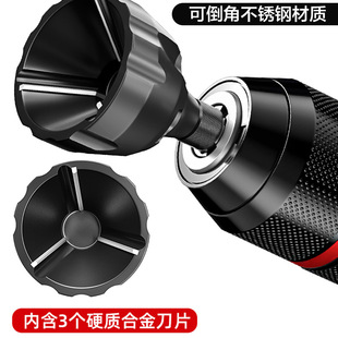 新款外圆倒角器去毛刺神器螺丝倒角圆角修边刀螺栓丝杆螺纹修边钻