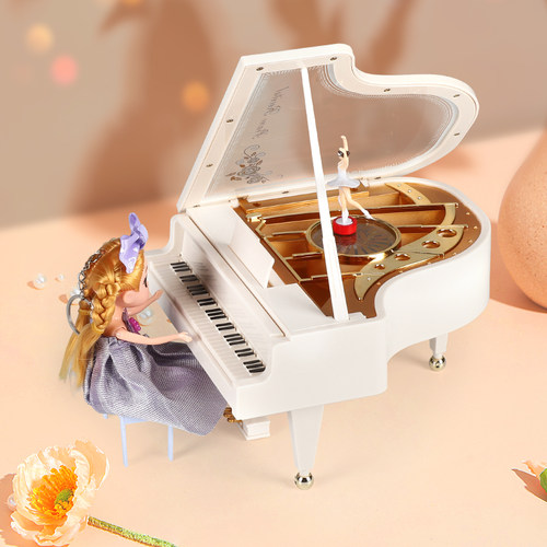 迷你钢琴音乐盒摆件儿童生日礼物