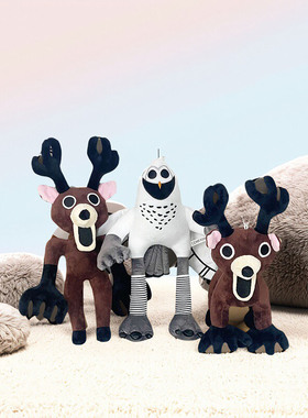 森林中的99夜怪物公仔毛绒玩具玩偶儿童学生男孩礼物新款现货麋鹿