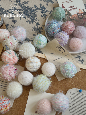 贝影圣诞装饰泡沫球圣诞树挂件