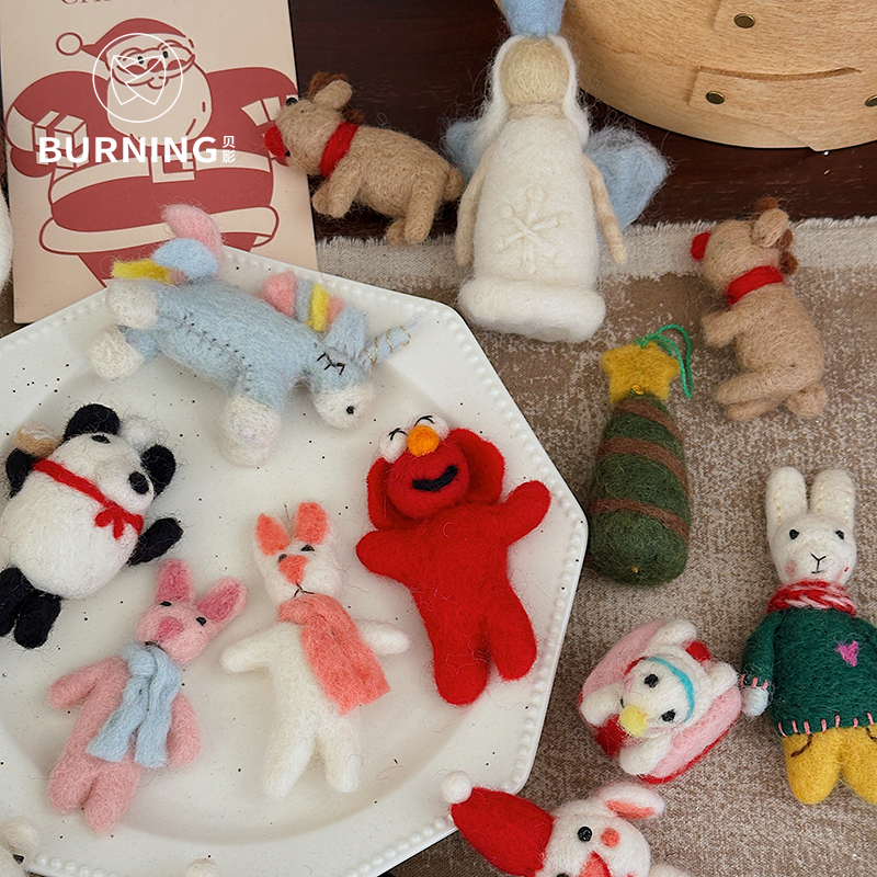 贝影圣诞花束圣诞树装饰配件花艺