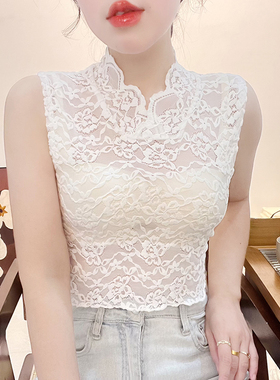 蕾丝打底衫女2025新款春秋季内搭v领镂空小衫气质长袖上衣高级感