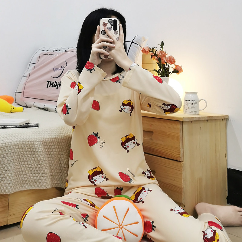 韩版休闲甜美风学生大码家居服