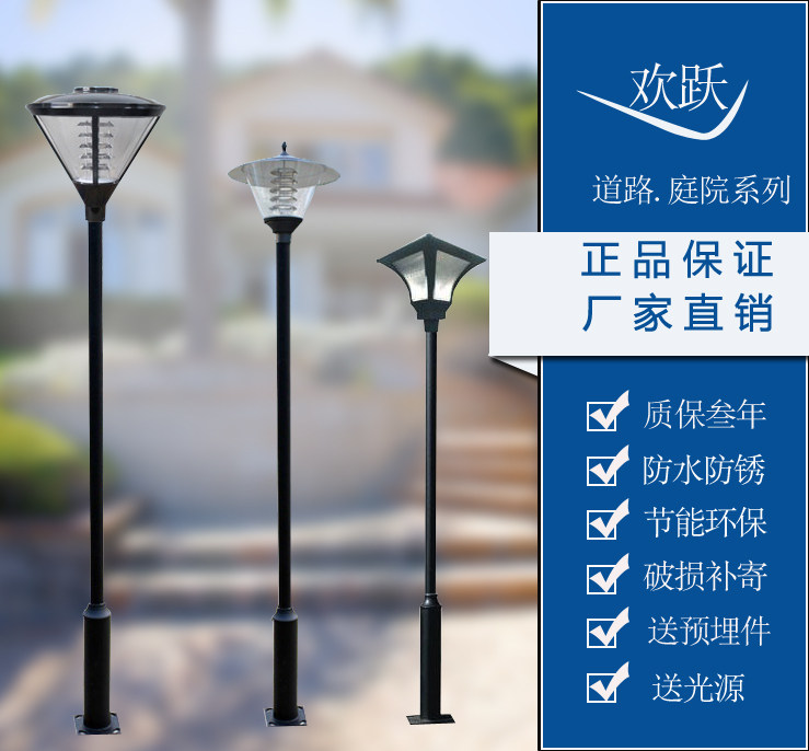 5米公园高杆灯室外别墅道路草坪灯
