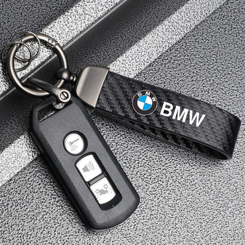 宝马碳纤纹时尚钥匙扣挂件