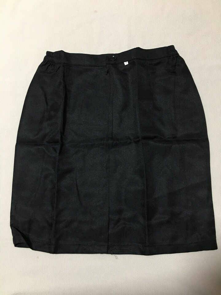 外贸原单 样衣 简约黑色纯色半身短裙直筒经典通勤西装西服裙子OL