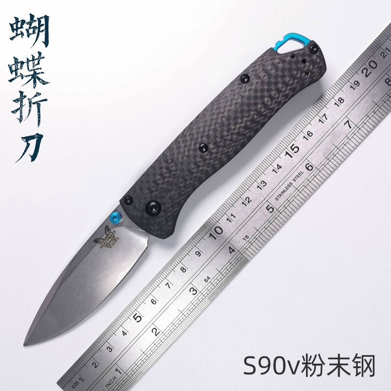 蝴蝶进口s90v粉末钢折叠刀高硬度