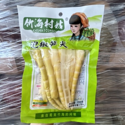 竹海村姑泡椒味笋尖鲜嫩脆笋即食