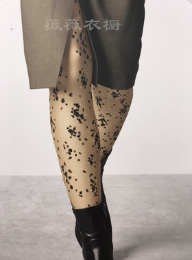 日本购 厚木ATSUGI 奢华EXHALE 新款超薄点点装饰透明连裤丝袜子