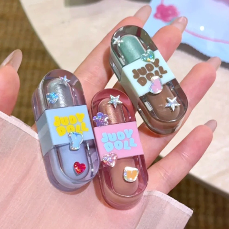 Judydoll橘朵迷你系列双头液体眼影硬糖mini双色细闪蓝色绿色眼影