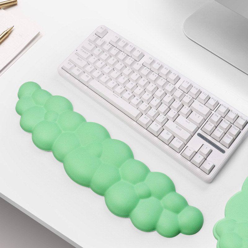 鼠标垫云朵护腕垫记忆棉键盘手托办公防滑手腕垫纯色新款正品加厚