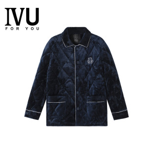 安莉芳lvu秋冬季男士加厚加绒保暖家居服套装UL00086睡裤UL00090