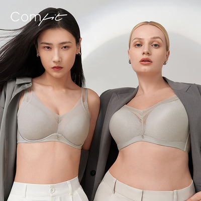 comfit性感有钢圈透气薄款文胸