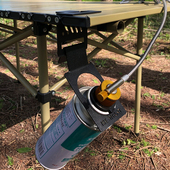 户外露营气罐挂钩蛋卷桌气瓶挂扣高山扁气罐野营IGT桌挂气罐卡扣