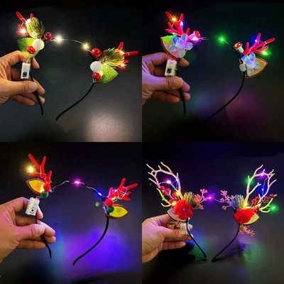 发光圣诞发箍可爱甜美节日装扮