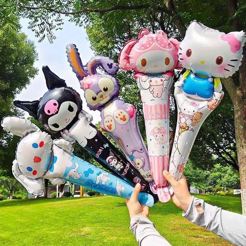 幼儿园活动礼品儿童卡通手持气球儿童生日派对摆地摊气球玩具批发