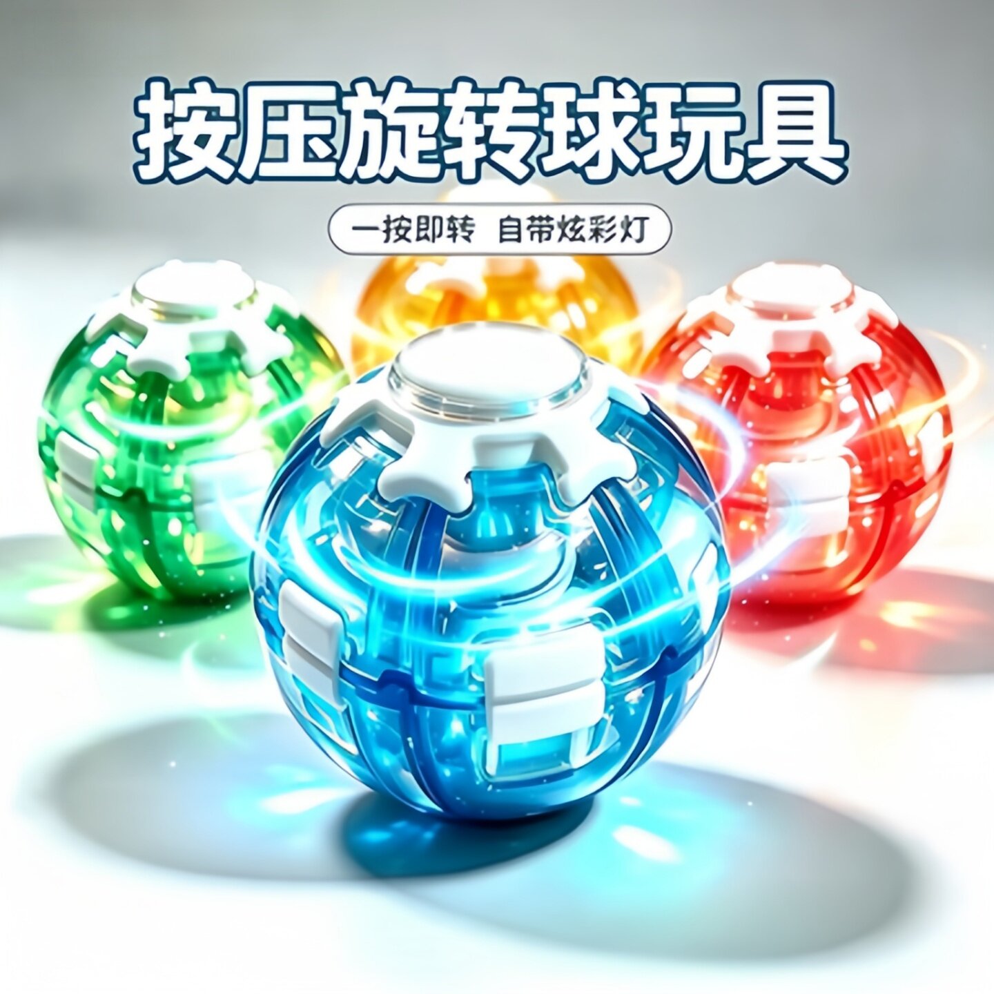 网红炫彩发光减压指尖陀螺图片