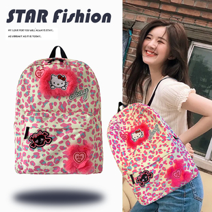 赵露思同款书包Y2K千禧风KT可爱小学生初中学生女追星韩系慵懒风