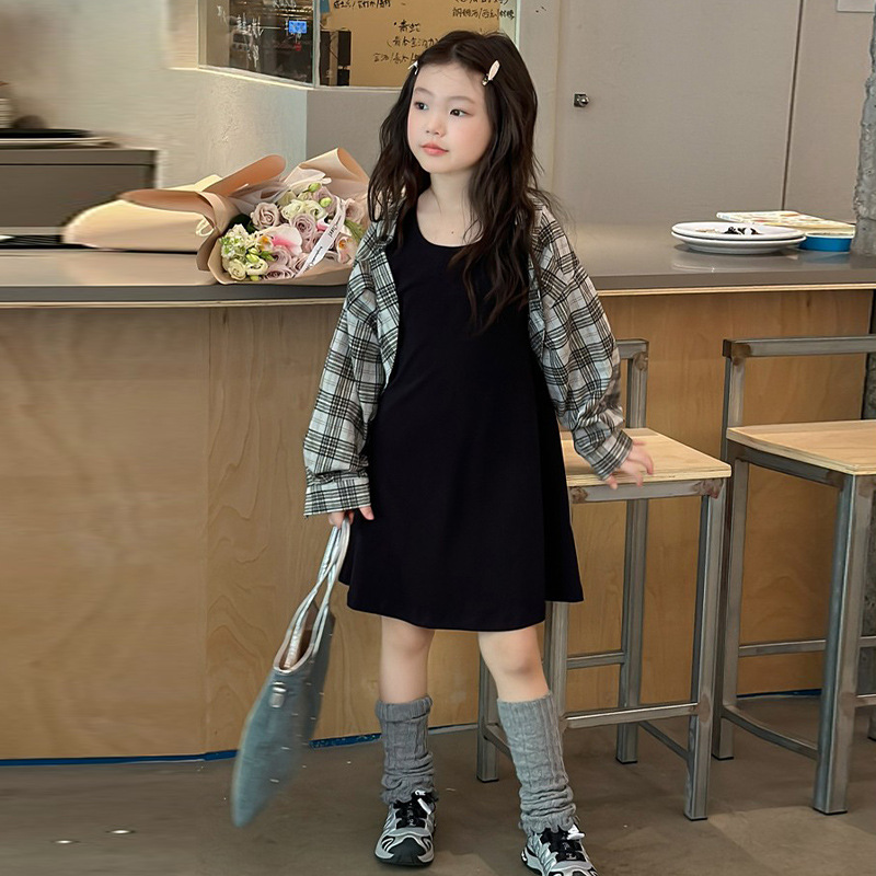 儿童无袖背心裙纯棉百搭家居外穿