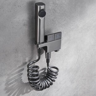 枪灰色马桶伴侣喷枪水龙头一进二出阳台增压喷头厕所妇洗器家用