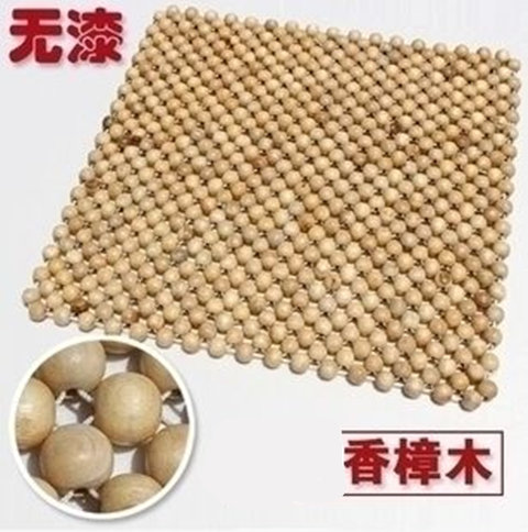 汽车坐垫木珠子座垫夏季单片透气无靠背办公椅垫夏天轿车凉席凉垫