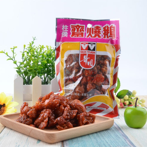 怀旧零食柱候黑椒麻辣素肉斋烧鹅