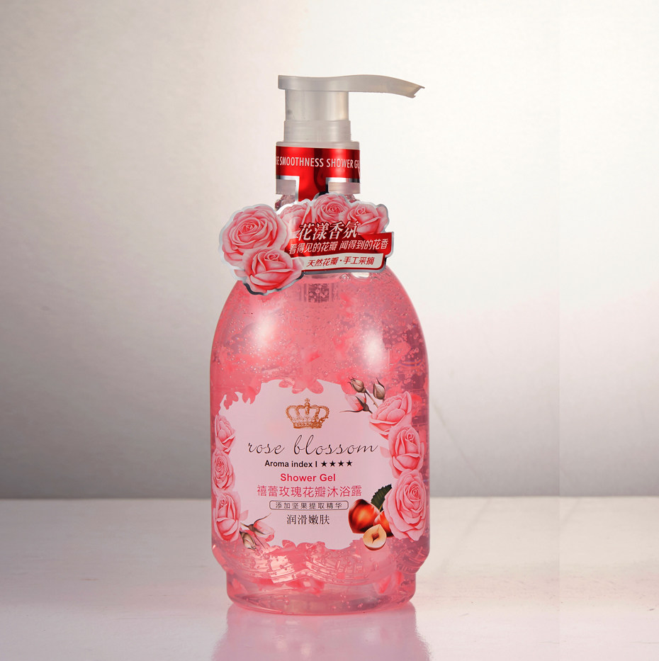 禧蕾玫瑰花瓣沐浴露保湿滋润丝滑补水清洁香体液520ml