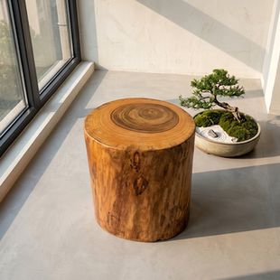 香樟木墩树墩凳子实木墩子根雕原木树桩木桩底座茶几茶桌圆木凳子