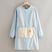 工作服成人女 围裙厨房家用防污透气罩衣餐饮专用时尚 新款 帆布长袖