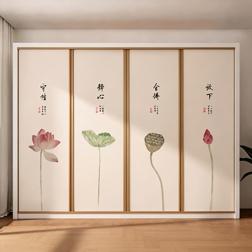 衣柜柜门自粘防水防潮翻新墙贴