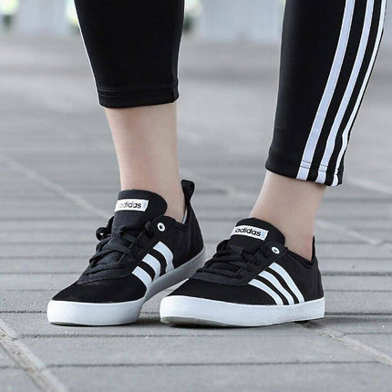 Adidas阿迪达斯Neo女子低帮网面透气帆布鞋运动休闲板鞋 DB1386