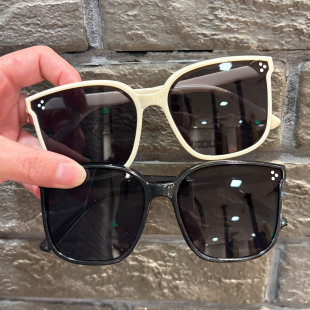 儿童墨镜男女童复古方框太阳镜韩版黑色墨镜女孩防紫外线防晒眼镜