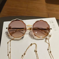 Золотая волнистая цепочка, очки