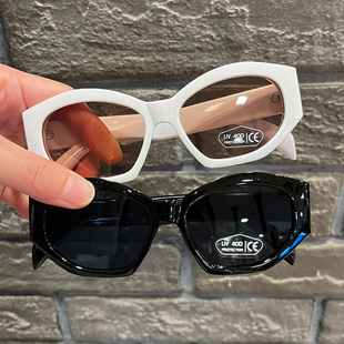 儿童太阳镜宝宝多边形黑色墨镜男女童个性防晒防紫外线时尚眼镜潮