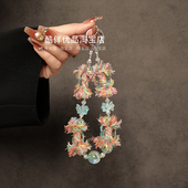 小清新花朵穗子水晶串珠手提链手腕挂绳手机壳汽车钥匙扣包包挂件