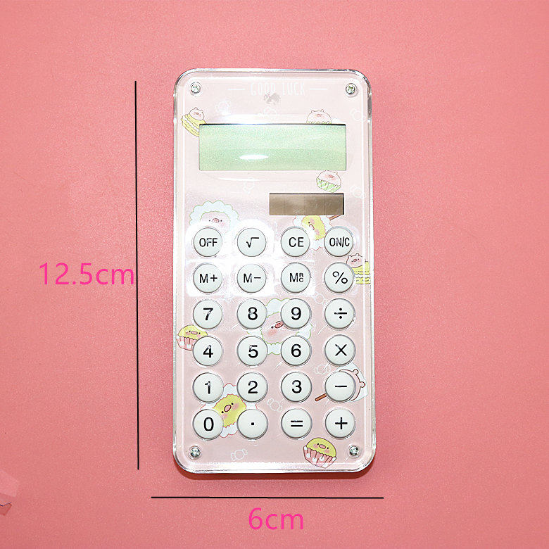 무료 배송 세련된 동물 별이 빛나는 하늘 미니 계산기 환경 친화적인 태양 에너지 귀여운 휴대용 컴퓨터 미로 양면 유행