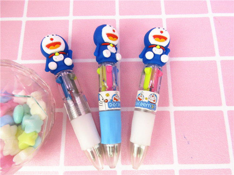 귀여운 멀티 컬러 볼펜 다채로운 미니 크리 에이 티브 다기능 학생 프레스 컬러 볼펜 멀티 컬러 볼펜