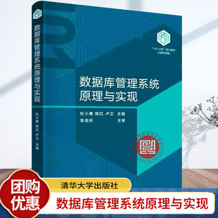 正版包邮 数据库管理系统原理与实现 杜小勇 陈红 卢卫 “101计划”核心教材 高校计算机教材书 9787302657569 清华大学出版社