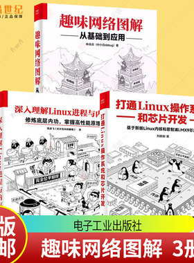 任选 趣味网络图解 从基础到应用 深入理解Linux进程与内存 打通Linux操作系统和芯片开发林兆伦@小白debug计算机网络技术电子工业