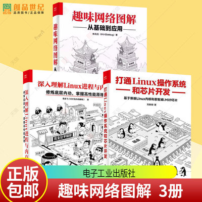 任选 趣味网络图解 从基础到应用 深入理解Linux进程与内存 打通Linux操作系统和芯片开发林兆伦@小白debug计算机网络技术电子工业