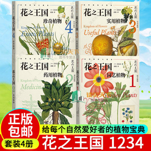 任选 花之王国 1234 园艺植物药用植物实用植物珍奇植物 给每个自然爱好者的植物宝典 全彩手绘植物画 从形态结构到栽培历史