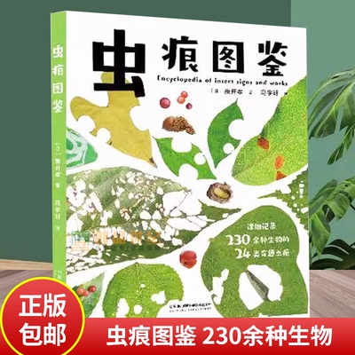 虫痕图鉴 日本知名昆虫学家新开孝新作 自然教育家庭教育亲子课外读物 亲子出游指南自然书籍 湖南科学技术出版社