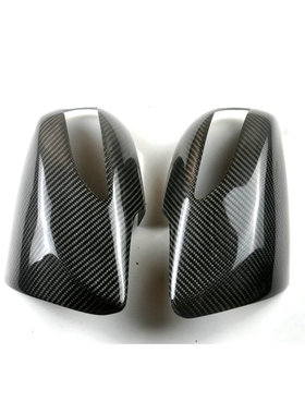 适用于08-16劳恩斯酷派Genesis Rohens 改装碳纤维后视镜罩壳贴