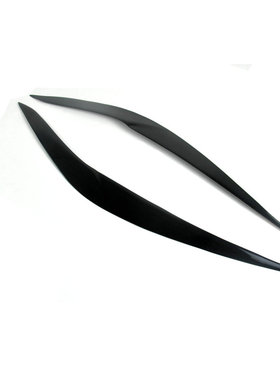 适用于16款 BMW 宝马 新 X1 F48 F49改装黑色树脂灯眉前大灯眉贴