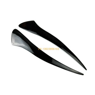 f07亮黑树脂灯眉改装 适用于宝马5系GT GT550 GT535 大灯贴 GT528