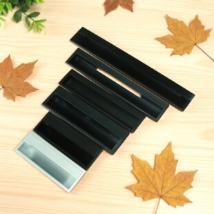 华帝消毒碗柜配件黑色塑料把手拉手扣手抽屉把手银色拉手